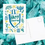 Whimsical Niedlich Dreidel Menorah CUSTOM HANUKKAH Feiertagspostkarte<br><div class="desc">Perfekte niedliche Karte für einen lustigen Urlaub! Handgemachte Kunst für Sie! Vollständig anpassbar! Klicken Sie auf "Bearbeiten mit dem Entwurfswerkzeug", um Ihren eigenen benutzerdefinierten Text hinzuzufügen. (Karo auch mein Shop für alternative Designs) Dies ist eine Postkarte, Karo meinen Shop für gefaltete Karten und Flachkarten, sowie digitale Downloads. VIELEN DANK FÜR...</div>