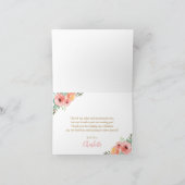 Whimsical Niedlich Floral Woodland Tiere Geburtsta Dankeskarte (Innenseite)