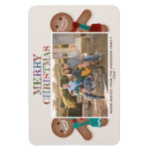 Whimsical Niedlich Gingerbread Frohe Weihnachts-Fo Magnet (Vertikal)