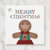 Whimsical Niedlich Gingerbread Frohe Weihnachtsfei Geschenkanhänger (Vorderseite)