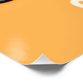 Whimsical Niedlich Giraffe in Savanna Poster (Ecke)