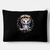 Whimsical Niedlich Golden "Shine Bright" Kleiner D Zubehörtasche (Rückseite)