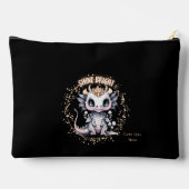 Whimsical Niedlich Golden "Shine Bright" Kleiner D Zubehörtasche (Rückseite)