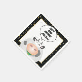 Whimsical Niedlich Heilige Kuh Happy Birthday Part Serviette (Ecke)