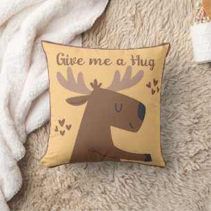 Whimsical niedlich Hirsche personalisierte Angabe Kissen