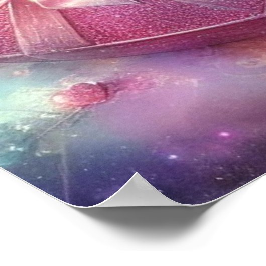 Whimsical Niedlich Kitten Floral Heart Box Poster (Ecke)