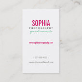 Whimsical Niedlich Love Birds Floral Boutique Iden Visitenkarte (Rückseite)