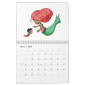 Whimsical Niedlich Mermaid Themed Kalender (Mär 2027)