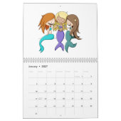 Whimsical Niedlich Mermaid Themed Kalender (Jan 2027)