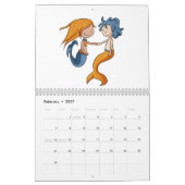 Whimsical Niedlich Mermaid Themed Kalender (Feb 2027)