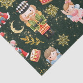 Whimsical Niedlich Nutcracker Ballet Dolls Fx Glit Seidenpapier (Detail)