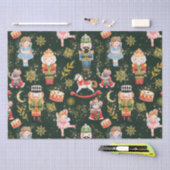 Whimsical Niedlich Nutcracker Ballet Dolls Fx Glit Seidenpapier (Handwerk)