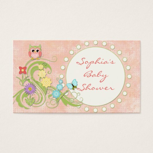 Whimsical Niedlich Owls Tree of Life Herzleaf Wirb (Vorderseite)