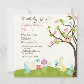 Whimsical Niedlich Owls Tree of Life Herzleaf Wirb Ankündigung (Vorderseite)