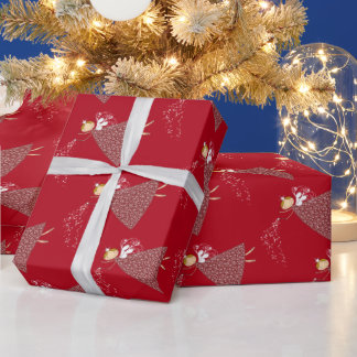 Whimsical Niedlich Snowflake Fee Weihnachtsgeschen Geschenkpapier