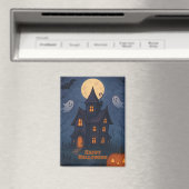 Whimsical Niedlich Spooky Spuk House | Halloween- Magnet (In Situ (Geschirrspüler))