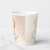 Whimsical Niedlich Tiger Hot Air Ballon 1. Geburts Pappbecher (Rechts)