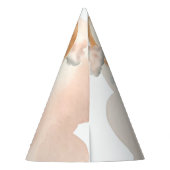 Whimsical Niedlich Tiger Hot Air Ballon 1. Geburts Partyhütchen (Rückseite)