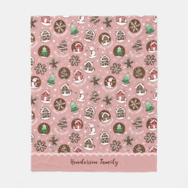 Whimsical Niedliche Weihnachtskochtchen Custom Win Fleecedecke