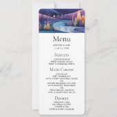 Whimsical Night - Fluss, Bäume und Berge Einladung (Vorderseite)