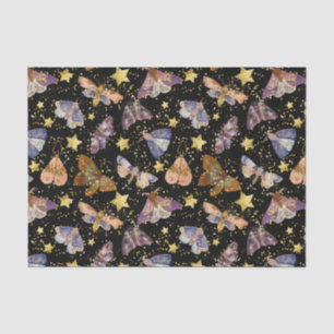 Whimsical Night Moth Butterfells Imitate Gold Star Seidenpapier