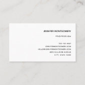 Whimsical Night Mountains and Trees Landschaft Visitenkarte (Rückseite)