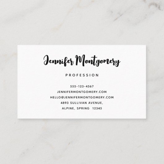 Whimsical Night Mountains and Trees Landschaft Visitenkarte (Rückseite)