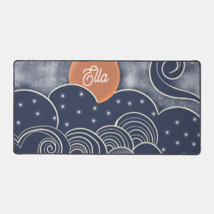 Whimsical Night Sky Desk Mat Schreibtischunterlage