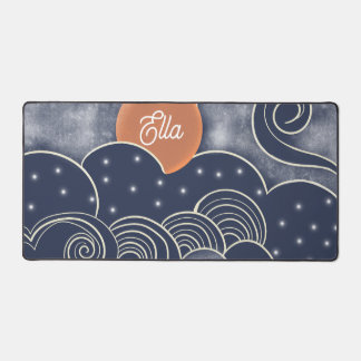 Whimsical Night Sky Desk Mat Schreibtischunterlage