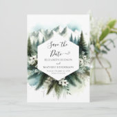 Whimsical Non-Foto-Hochzeit Save The Date (Stehend Vorderseite)