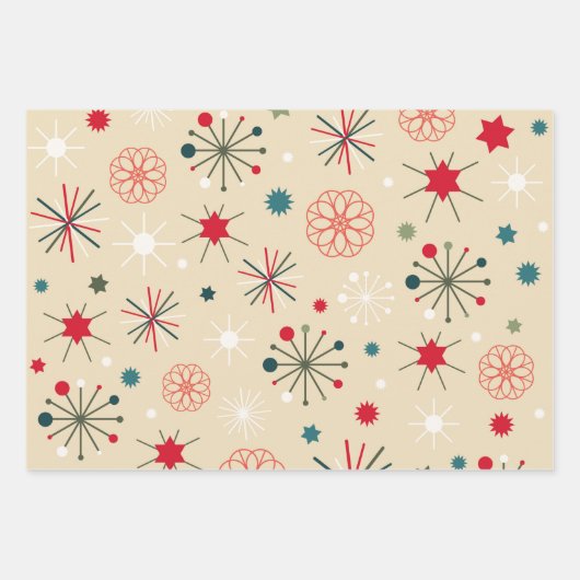 Whimsical Nordic Christmas Ornaments Geschenkpapier Set (Vorderseite 3)