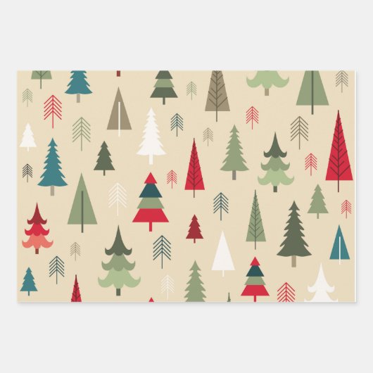 Whimsical Nordic Christmas Ornaments Geschenkpapier Set (Vorderseite 2)