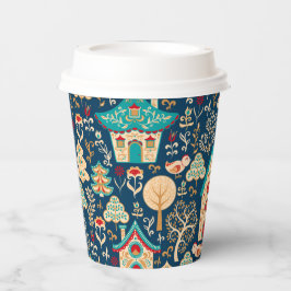 Whimsical Nordic Houses Pappbecher