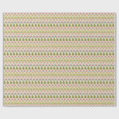 Whimsical Nostalgic Weihnachten Traditioneller, ge Geschenkpapier (Flach)