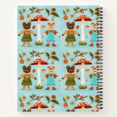 Whimsical notebook design with cartoon  notizblock (Rückseite)