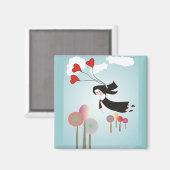 Whimsical Nun Art Geschenke Magnet (Vorderseite/Rückseite)