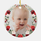 Whimsical Nutcracker Baby 1. Weihnachten Keramik Ornament (Hinten)