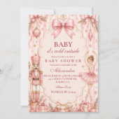 Whimsical Nutcracker Baby Shower Einladung (Vorderseite)