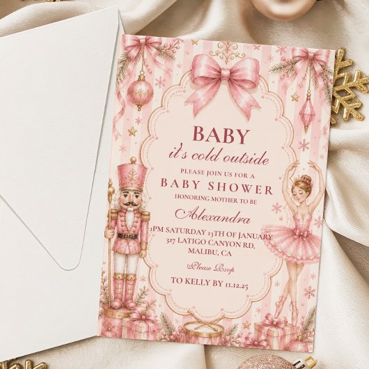 Whimsical Nutcracker Baby Shower Einladung