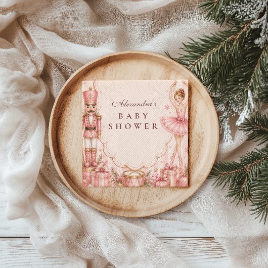 Whimsical Nutcracker-Baby-Shower Serviette
