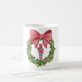 Whimsical Nutcracker Christmas Wreath Kaffeetasse (Mittel)