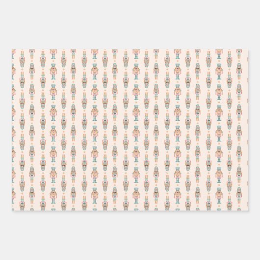 Whimsical Nutcracker Gift Wrap Geschenkpapier Set (Vorderseite 3)