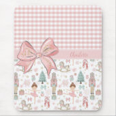 Whimsical Nutcracker Pastell Pink Weihnachtsballet Mousepad (Vorne)