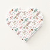 Whimsical Nutcracker Pastell Pink Weihnachtsballet Notizblock (Rückseite)
