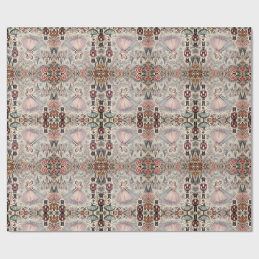 Whimsical Nutcracker Tale in Wasserfarbe Geschenkpapier (Flach)