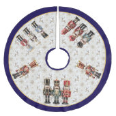 Whimsical Nutcracker Weihnachtsbaum-Unterlage Polyester Weihnachtsbaumdecke (Vorderseite)
