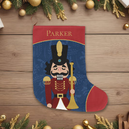 Whimsical Nutcracker Weihnachtsfest Strumpf Großer Weihnachtsstrumpf