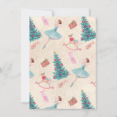 Whimsical Nutcrackers Weihnachtsessen Einladung (Rückseite)