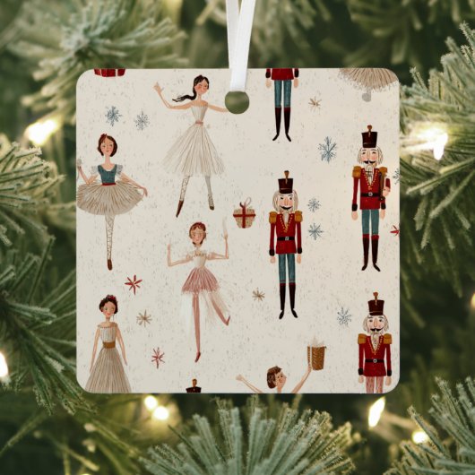 Whimsical Nutcraker Christmas Ornament Aus Metall (InSitu)