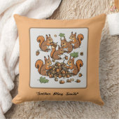 "Whimsical Nutty Squirrel Activity" Kissen (Decke)
